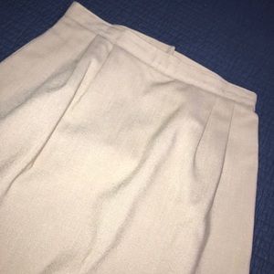 - Tan Lined Size 10  Skirt. MUST BE BUNDLED